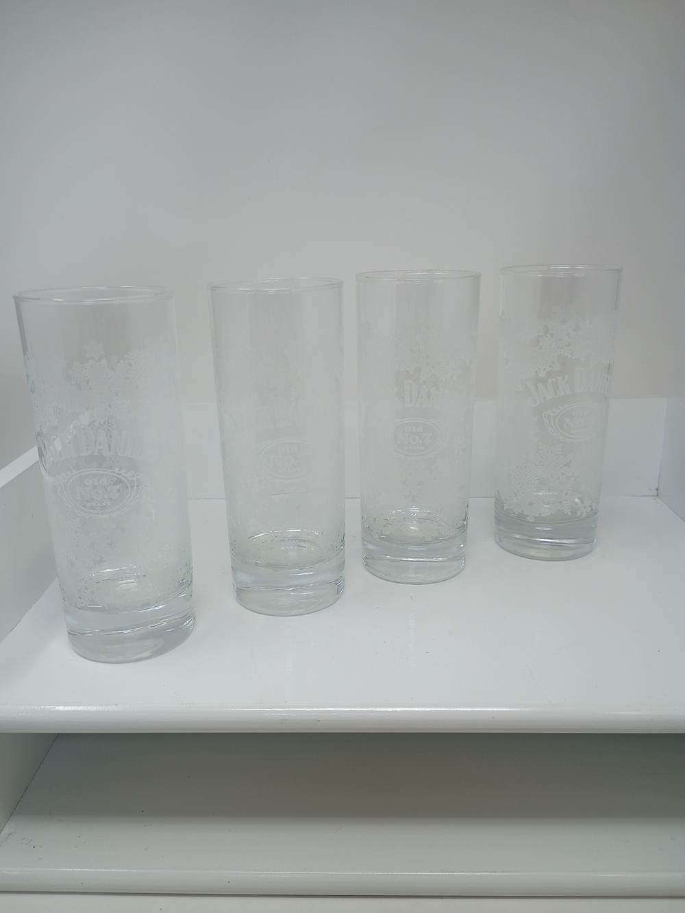 Jack Daniels Clear Holiday Highball Glasses - Set of 4
